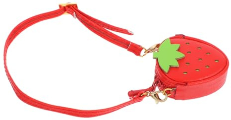 Housoutil Bolso De para Muñecas Accesorio De Moda Bolso De Fresa para Muñecas Pequeñas para rol y Coleccionismo