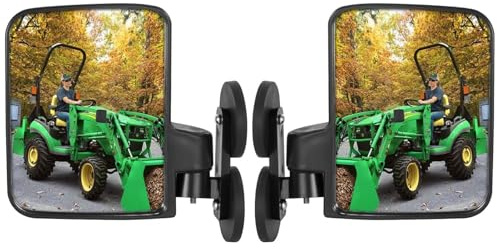 Espejos de Tractores Universales, Espejos Laterales de Carrito de Golf Magnético Fuertes, Espejos Exteriores Retrovisores Montacargas, Compatible con