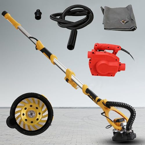 Herramienta de amoladora de hormigón, velocidad variable de 1600 W, 2000-4000 RPM, longitud y ajuste telescópico para corte/molienda/pulido de metales