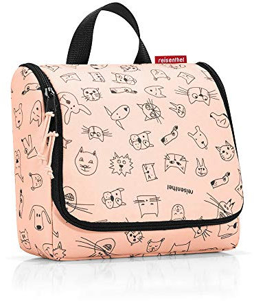 reisenthel toiletbag Cats and Dogs Rose Ma?e: 23 x 20 x 10 cm/Ma?e: 23 x 55 x 8,5 cm expanded/Volumen: 3 l