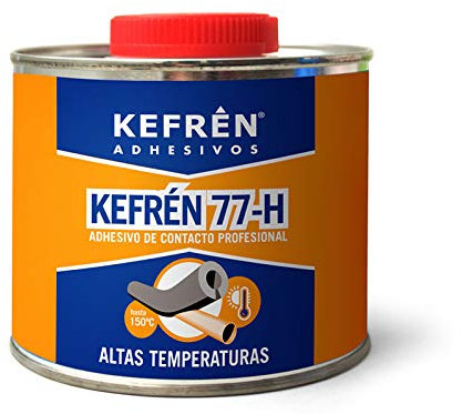ADHESIVO DE CONTACTO PROFESIONAL - ESPECIAL PARA COQUILLAS Y AISLANTES ELASTOMERICOS - KEFREN 77-H - ALTA TEMPERATURA - ENVASE 500 ML