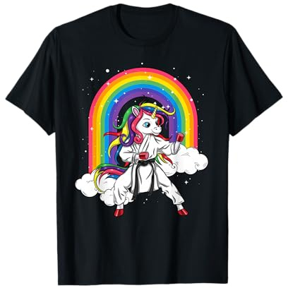 Einhorn Karate Taekwondo Judo Kampfsport Mädchen T-Shirt
