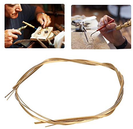 Baguettes de soudage, 0.02in, 0.03in, 0.06in 3 Tailles Fil Soudure Compact en Alliage d'argent Outil réparation Flexibles Idéal pour Fabrication Bijoux bijoutier modelisme manuelle main outils métaux
