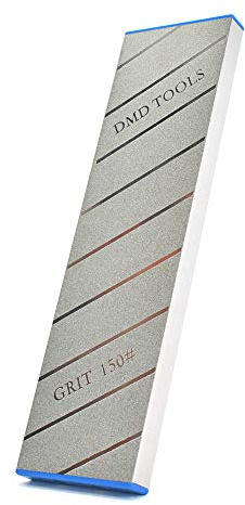 QZATACAEN Diamant Schleifstein Abflachungsstein Läppplatte Doppelseitig (150 & 400) Körnung Diamant Schärfplatte Montagestein Flache Platte 253 × 70 × 14 mm