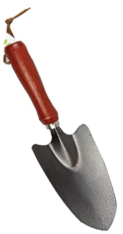 St@llion Kohleschaufel mit Holzgriff, Kehrschaufel, Holzstielschaufel, Kohlenschaufel, verzinkter Stahl Ascheschaufel mit Lochstiel