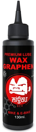 MIGOU BCN Cera PREMIUM con GRAFENO 130ml Lubricante cerámico Cadena Bicicleta - Para Terreno seco y mojado Wax Lube