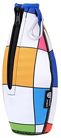 GRÄWE Flaschenhülle aus Neopren, kompatibel mit Sodastream-Glasflaschen, bunt