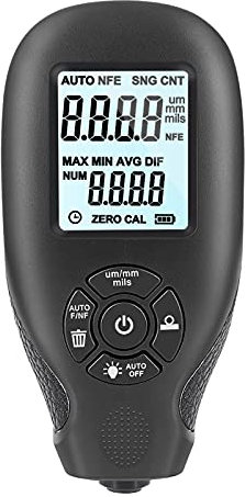 Goolsky Autolack-Schichtdickenmessgerät Lackdickenprüfer Auto-Lackschichtdickenmesser 0~2000um Digitaler Beschichtungsmesser mit LCD-Display Autolackfilm-Tester