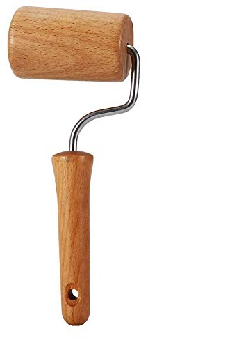 Teigroller, Teigroller,Teigroller Holz,Pizzaroller Holz,er Teigroller Holz,Gebäck Nudelholz,Nudelholz Gebäck Und Pizza Bäcker Roller Bac Küchenutelien AHolz (Stil 4)