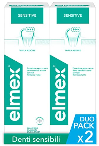 elmex Mundwasser Flüssigkeit Sensitive Zähne 2 Flaschen à 400 ml
