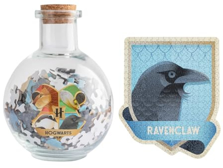 Grupo Erik Harry Potter Ravenclaw Hogwarts Puzzle | Sammler Puzzle 322 Teile in Zaubertrinkflasche - Offizieller Harry Potter Geschenke Merch Fanartikel