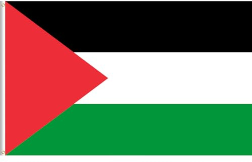 Lixure Flagge Palestine 60x90cm Palestinian Fahne -Polyester, Digitaldruck, lebendige Farbe, lichtbeständig, doppelt genäht, mit Messingösen für Garten Innen- Außenbereich