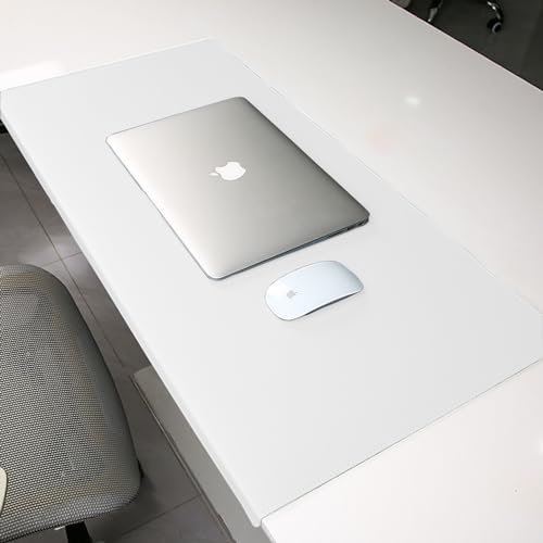 Anti Rutsch Schreibtischunterlages, Benutzerdefinierte Größe Leder Schreibunterlage, Mauspads, Schreibtischschutz, Tastaturpads mit Kantenschutz für Büro-oder Heimbereich(80 * 40cm)