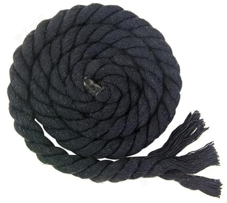 10 Meter 5/8/10/12/20 mm farbiges Baumwollseil, dreisträngiges gedrehtes Kabel für Heimdekoration, Seile, DIY-Nähzubehör