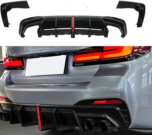 IDENUONA Heckstoßstange Diffusor Lippe Für BMW G30 G31 G38 M550i 2017-2023 2019 Schwarz