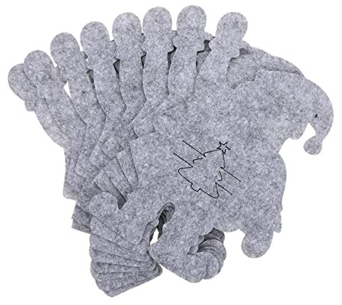 Alipis 8stücke Teiliges Weihnachtsbesteckhalter-set Filz Santa Claus Design Dekorative Bestecktaschen Für Festliche Anlässe Und Partys Weihnachtsdeko Für Tisch