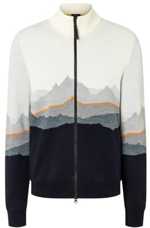 Bogner FIRE+Ice Herren Strickjacke Helmut, Farbe:grau, Größe:L