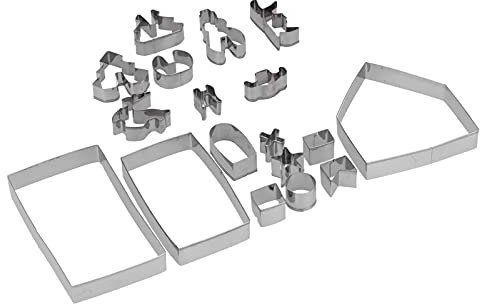 18 pz/set in acciaio inox per biscotti a casa di pan di zenzero fai da te, molte forme, acciaio inossidabile per alimenti, sicuro, versatile, migliorare le relazioni