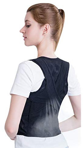 Universelle Haltungskorrektur, Rückenhaltungsstütze, Schlüsselbeinstütze, stoppt Slouching und Buckel, Verstellbarer Rückentrainer für Kinder (Größe: mittel) 1