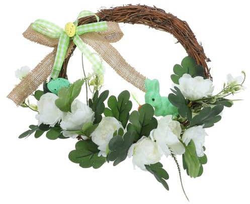 Alipis Osterschmuck frühlingsrosenkranz Girlanden Türen Easter fensterdeko Ostern Holiday Decor гирлянда Frühlingskranz Osterblumenkranz Osterkranz hängender Kranz Schaum