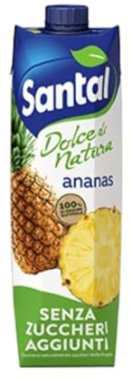Succo di Frutta Santal Ananas Senza Zuccheri Aggiunti 3 Brick da 1000 ml