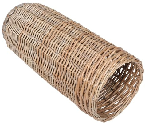 OSOLADY Wicker Umbrella Stand Rattan Storage Basket Natural Woven Cane Holder Freestanding Entryway Organizer Large Capacity Umbrella Bucket for Home and Office