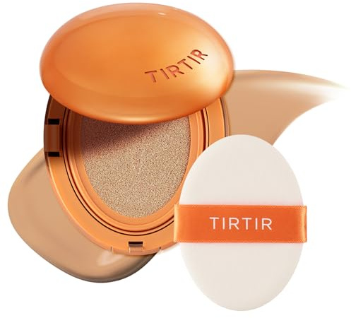 TIRTIR Fond De Teint Mask Fit Ai Filter Cushion, Finition Semi-Mate, Jusqu'À 72 Heures, Couverture Moyenne À Complète, 0,63 Fl Oz (Lot De 1) 27C Cool Beige