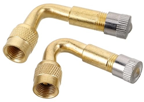 CLISPEED 2 pezzi Estensione Valvola Pneumatica Resistente con e Prolunga Valvola per Gonfiaggio Comodo su Auto Scooter Monopattini e Bici