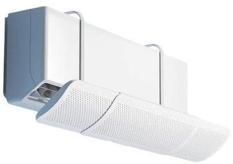 Parabrezza for aria condizionata, regolabile, scalabile, con guida del vento, deflettore anti-soffiaggio diretto, copertura antipolvere for parabrezza