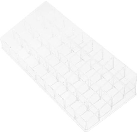 VICASKY Support Lèvres Transparent Organisateur de Maquillage pour Bureau et Maison Présentoir de Cosmétiques avec Compartiments Visibles
