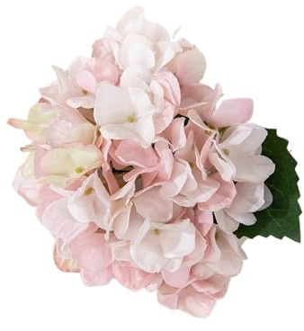 AEJHSIN Ortensie Artificiali 37cm Mini Ortensia Fiore Artificiale Singolo Ramo Decorazione Matrimonio Bouquet Mano Rosa Parete Finto Casa(Pink)