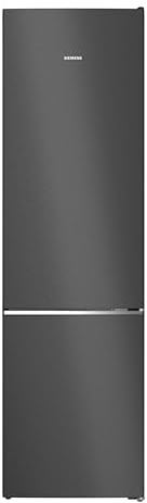 Siemens iQ500 Freistehende Kühl-Gefrier-Kombination 203x60cm, KG39NAXAG, 260L Kühlen & 103L Gefrieren, Total noFrost, Nahtlose Platzierung, hyperFresh 0°C Schublade, antiFingerprint Schwarzer Stahl