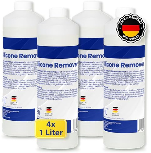 Mr. Perfect® - Silikonentferner 4x1l | Wachsentferner für Autolack| Der Silikonreiniger entfernt mühelos Fette, Öle & Silikon | Effektive Reinigung | Für große Flächen geeignet