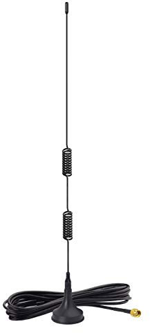 Bingfu Antenna VHF UHF Bibanda 144MHz 430MHz SMA Maschio Base Magnetica Compatibile con Walkie Talkie Radio Bidirezionale Radio a Due Vie Portatili Baofeng UV-3R VERTAX VX-3R VX-5R VX-6R VX-7R