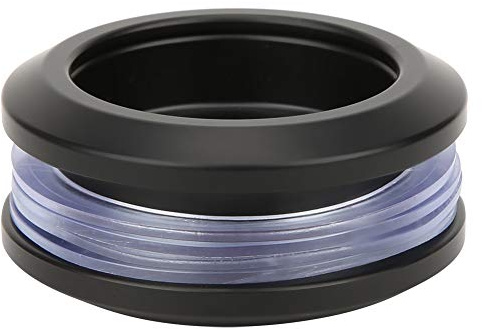 Fdit Maniglia per porta scorrevole a doppio lato nascosto Design rotondo moderno Pratico bagno in legno Pomello per porta in vetro Hardware nero