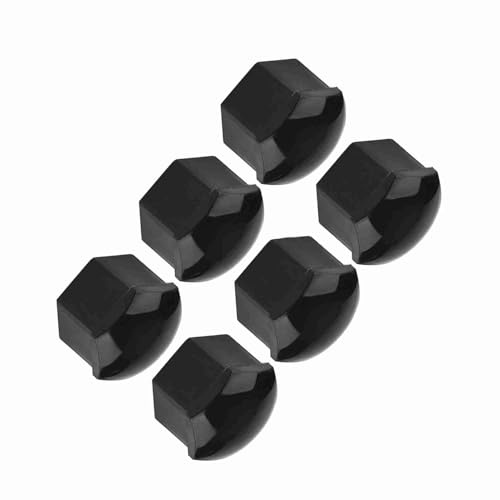 20 pezzi Tappo dado ruota auto 19mm Coperchio vite Bullone Cerchi Protezione esterna Tappo di copertura antifurto per auto(Nero)