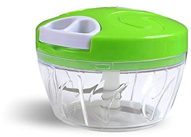 Tritatutto Manuale Mini multi-funzione manuale manuale grinder manuale manuale ad alta velocità potente chopper all'aglio trituratore verdure e frutta ( Colore : Verde , Size : 12.5x8.5cm )