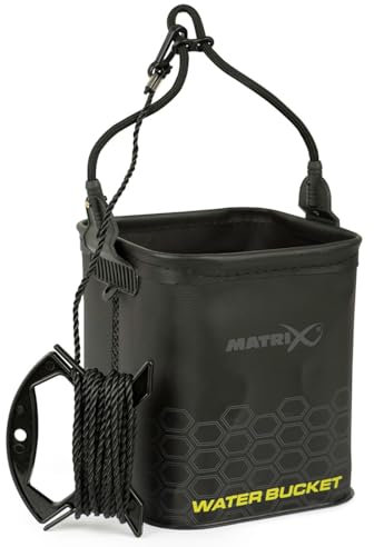 Fox Matrix Eva Water Bucket 4,5L - Falteimer zum Friedfischangeln, Angeleimer für Futter, Feedereimer, Eimer