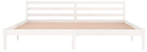 lyrlody Bettplattform, hübsches Design, 2 x 2 m Bettrahmen für Zimmer