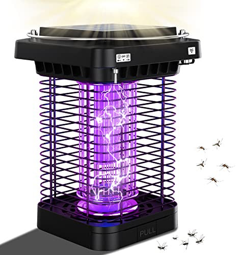 Insektenvernichter und Mückenstecker, Elektrischer Insektenvernichter Mückenlampe Solar UV Mückenvernichter USB Insektenfalle IP65 Wasserdichter Insektenlampe für Innen und außen
