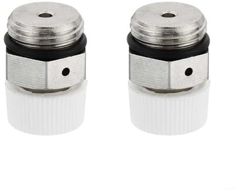 2Pcs Radiator Air Venting Valve - Nickel-Plated Brass, Nylon, Compact Size, Easy Installation(1/2)