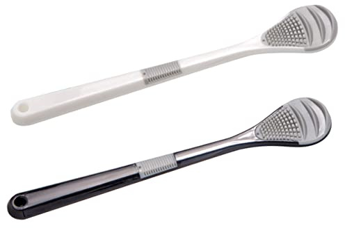 Healeved Spazzola Per La Lingua Per Adulti 2 Pezzi Raschietti Per Rivestimento Lingua Strumenti Per La Pulizia Della Lingua Rinfrescante Dellalito Realizzato in Pp Abs