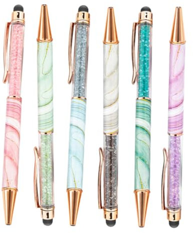 GETAJGHSD 6stücke Touchscreen-kugelschreiber Marmor-design Für Büro Und Schule Und Elegante Schreibgeräte Für Damen Und Herren