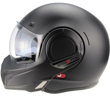VPR F242 P/J Reverse Flip-Up Motorcycle Helmets - Double Visor Modular Jet Crash Helmet for Racing Sports Touring - Road Legal 22.06 Approved Adult Motorbike Helmets For Men Women