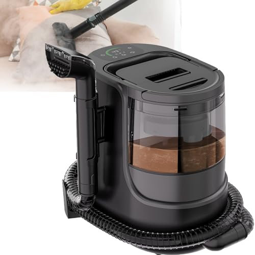 Limpiador De Alfombras PortáTil PequeñO Y Liviano, MáQuina Limpiadora De Manchas Para Alfombras, MáQuinas De Limpieza Profunda De Manchas De 400 W, Con Tanque De Agua De 1200 Ml, 3 Modos De Limpieza