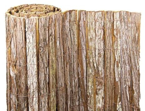 World PLANTIL Corteza de Doble Cara – Natural y Estética/Valla corteza de Aveto Ocultación, sombraje o delimitación de jardín, patio. parcela y mas (2 x 3 metros)