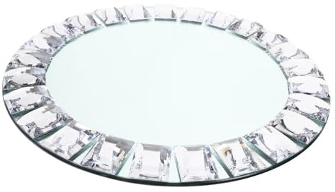 Cabilock Plateau À Bijoux En Miroir Organisateur De Plateaux À Parfum Boîtes De Présentation De Colliers Présentoir De Bracelets Assiettes De Présentation D'Oreillers Plateau À