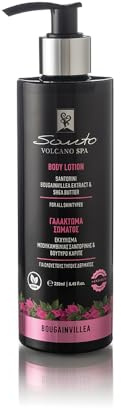 Santo Volcano Spa Bougainvillea kroppslotion, 250 ml, med hyaluronsyra och sheasmör, för alla hudtyper