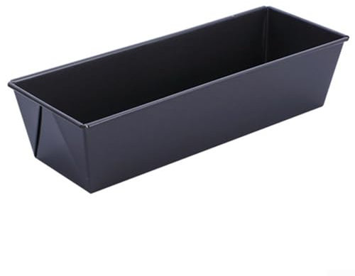 Backform aus Karbonstahl, rechteckig, antihaftbeschichtet, für Backbedarf zu Hause (L)