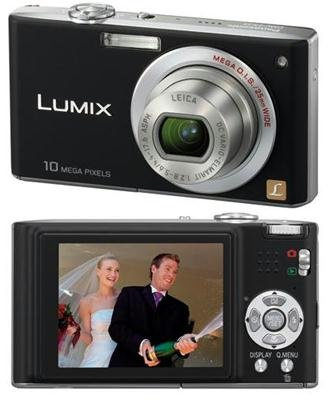 Panasonic Lumix DMC-FX35 Digital Camera 10.1MP with 4x Wide Angle MEGA Optical Image Stabilized Zoom Black (Renewed)